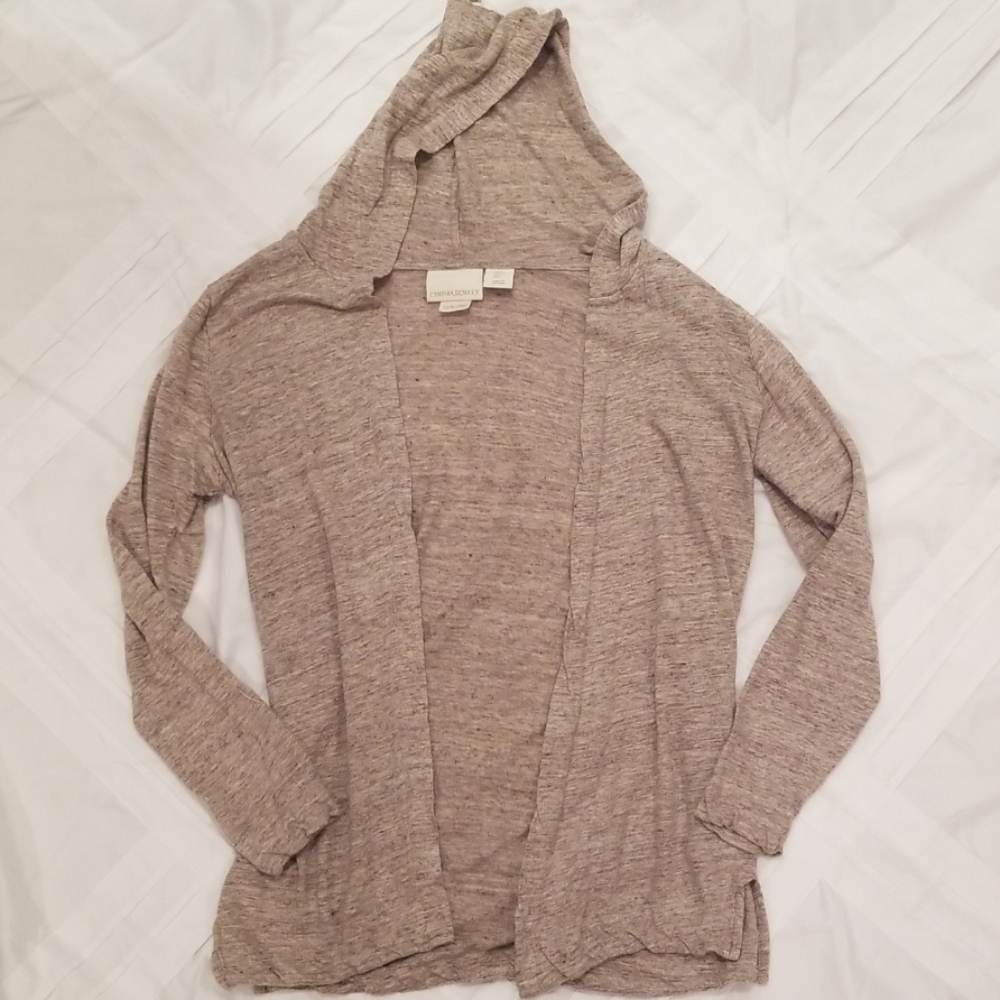 Linen Hooded Sweater